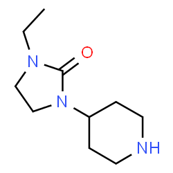 ChemSpider 2D Image | 1-Ethyl-3-(4-piperidinyl)-2-imidazolidinone | C10H19N3O
