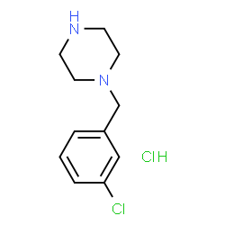 ChemSpider 2D Image | 1-(3-Chlorobenzyl)piperazine hydrochloride | C11H16Cl2N2