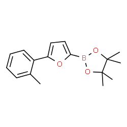 ChemSpider 2D Image | 4,4,5,5-tetramethyl-2-(5-(o-tolyl)furan-2-yl)-1,3,2-dioxaborolane | C17H21BO3