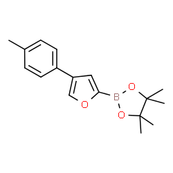 ChemSpider 2D Image | 4,4,5,5-Tetramethyl-2-[4-(4-methylphenyl)-2-furyl]-1,3,2-dioxaborolane | C17H21BO3