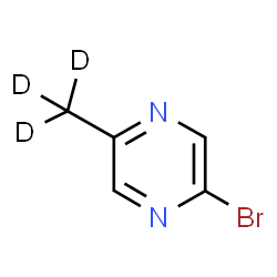 ChemSpider 2D Image | 2-Bromo-5-(~2~H_3_)methylpyrazine | C5H2D3BrN2