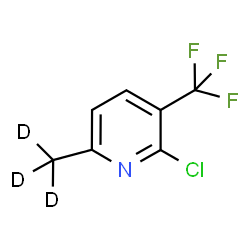 ChemSpider 2D Image | 2-Chloro-6-(~2~H_3_)methyl-3-(trifluoromethyl)pyridine | C7H2D3ClF3N