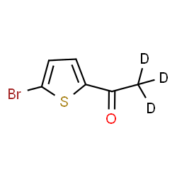ChemSpider 2D Image | 1-(5-Bromo-2-thienyl)(~2~H_3_)ethanone | C6H2D3BrOS