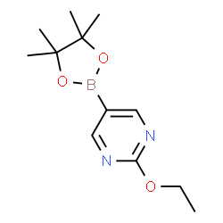 ChemSpider 2D Image | 2-Ethoxy-5-(4,4,5,5-tetramethyl-1,3,2-dioxaborolan-2-yl)pyrimidine | C12H19BN2O3