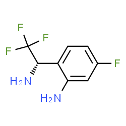 ChemSpider 2D Image | 2-[(1S)-1-Amino-2,2,2-trifluoroethyl]-5-fluoroaniline | C8H8F4N2