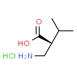 ChemSpider 2D Image | (R)-beta2-Homovaline hydrochloride | C6H14ClNO2
