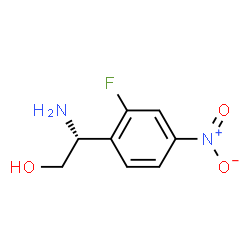 ChemSpider 2D Image | (2R)-2-Amino-2-(2-fluoro-4-nitrophenyl)ethanol | C8H9FN2O3