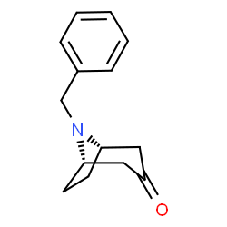 ChemSpider 2D Image | (1S,5S)-8-Benzyl-8-azabicyclo[3.2.1]octan-3-one | C14H17NO