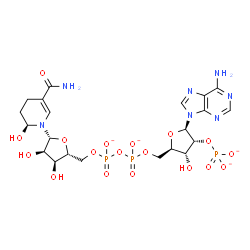 ChemSpider 2D Image | (S)-NADPHX(4-) | C21H28N7O18P3