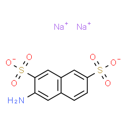 ChemSpider 2D Image | Disodium 3-amino-2,7-naphthalenedisulfonate | C10H7NNa2O6S2