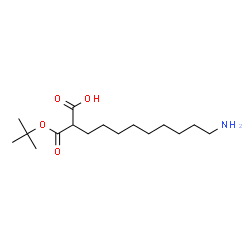 ChemSpider 2D Image | 11-Amino-2-{[(2-methyl-2-propanyl)oxy]carbonyl}undecanoic acid | C16H31NO4