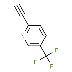 ChemSpider 2D Image | 2-Ethynyl-5-(trifluoromethyl)pyridine | C8H4F3N