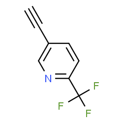 ChemSpider 2D Image | 5-Ethynyl-2-(trifluoromethyl)pyridine | C8H4F3N