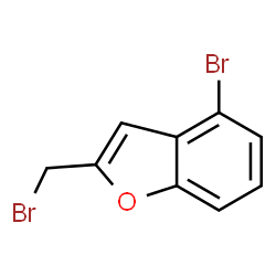 ChemSpider 2D Image | 4-Bromo-2-(bromomethyl)-1-benzofuran | C9H6Br2O