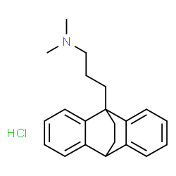 ChemSpider 2D Image | N,N-Dimethyl-3-(tetracyclo[6.6.2.0~2,7~.0~9,14~]hexadeca-2,4,6,9,11,13-hexaen-1-yl)-1-propanamine hydrochloride (1:1) | C21H26ClN