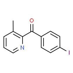ChemSpider 2D Image | (4-Iodophenyl)(3-methyl-2-pyridinyl)methanone | C13H10INO