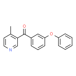 ChemSpider 2D Image | 4-Methyl-3-(3-phenoxybenzoyl)pyridine | C19H15NO2