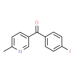 ChemSpider 2D Image | (4-Iodophenyl)(6-methyl-3-pyridinyl)methanone | C13H10INO