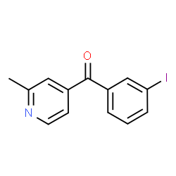 ChemSpider 2D Image | 4-(3-Iodobenzoyl)-2-methylpyridine | C13H10INO