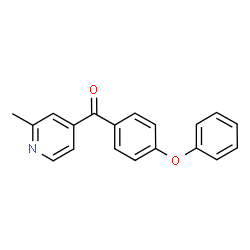 ChemSpider 2D Image | 2-Methyl-4-(4-phenoxybenzoyl)pyridine | C19H15NO2
