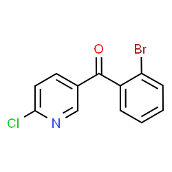 ChemSpider 2D Image | (2-Bromophenyl)(6-chloro-3-pyridinyl)methanone | C12H7BrClNO