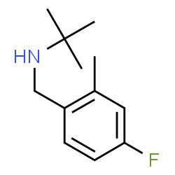 ChemSpider 2D Image | N-(4-Fluoro-2-methylbenzyl)-2-methyl-2-propanamine | C12H18FN