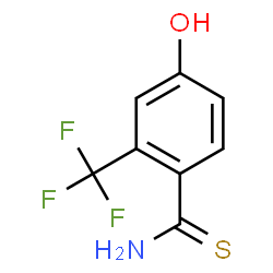 ChemSpider 2D Image | 4-Hydroxy-2-(trifluoromethyl)benzenecarbothioamide | C8H6F3NOS