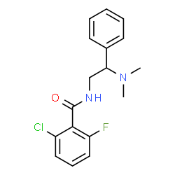 ChemSpider 2D Image | 2-Chloro-N-[2-(dimethylamino)-2-phenylethyl]-6-fluorobenzamide | C17H18ClFN2O