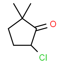 ChemSpider 2D Image | 5-chloro-2,2-dimethylcyclopentan-1-one | C7H11ClO