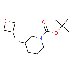 ChemSpider 2D Image | 2-Methyl-2-propanyl 3-(3-oxetanylamino)-1-piperidinecarboxylate | C13H24N2O3
