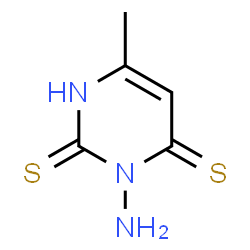 ChemSpider 2D Image | 3-Amino-6-methyl-2,4(1H,3H)-pyrimidinedithione | C5H7N3S2