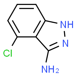 ChemSpider 2D Image | 4-Chloro-1H-indazol-3-amine | C7H6ClN3