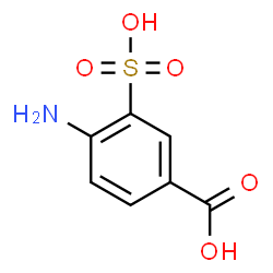 ChemSpider 2D Image | 4-Amino-3-sulfobenzoic acid | C7H7NO5S