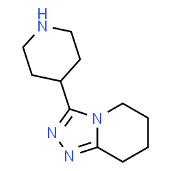 ChemSpider 2D Image | 3-(Piperidin-4-yl)-5,6,7,8-tetrahydro-[1,2,4]triazolo[4,3-a]pyridine | C11H18N4