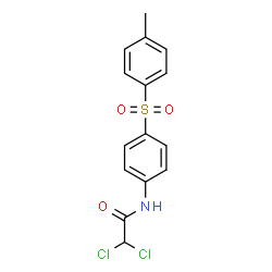 ChemSpider 2D Image | 2,2-Dichloro-N-{4-[(4-methylphenyl)sulfonyl]phenyl}acetamide | C15H13Cl2NO3S