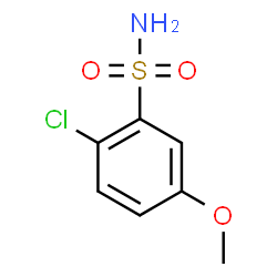ChemSpider 2D Image | 2-Chloro-5-methoxybenzenesulfonamide | C7H8ClNO3S