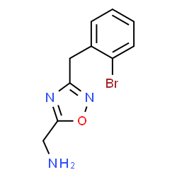 ChemSpider 2D Image | [3-(2-Bromobenzyl)-1,2,4-oxadiazol-5-yl]methanamine | C10H10BrN3O