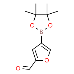 ChemSpider 2D Image | 4-(4,4,5,5-Tetramethyl-1,3,2-dioxaborolan-2-yl)-2-furaldehyde | C11H15BO4