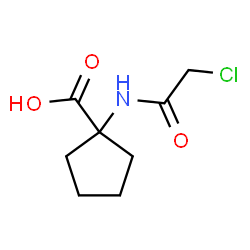 ChemSpider 2D Image | 1-[(Chloroacetyl)amino]cyclopentanecarboxylic acid | C8H12ClNO3