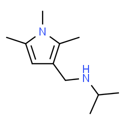 ChemSpider 2D Image | N-[(1,2,5-Trimethyl-1H-pyrrol-3-yl)methyl]-2-propanamine | C11H20N2