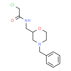 ChemSpider 2D Image | N-[(4-Benzyl-2-morpholinyl)methyl]-2-chloroacetamide | C14H19ClN2O2