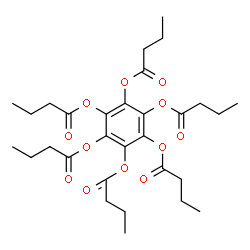 ChemSpider 2D Image | Benzene-1,2,3,4,5,6-hexayl hexabutanoate | C30H42O12
