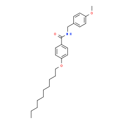ChemSpider 2D Image | 4-(Decyloxy)-N-(4-methoxybenzyl)benzamide | C25H35NO3
