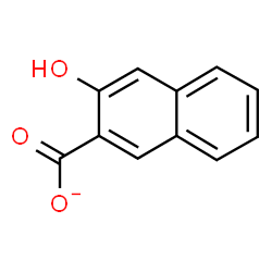 ChemSpider 2D Image | 3-Hydroxy-2-naphthoate | C11H7O3