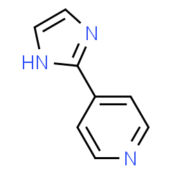 ChemSpider 2D Image | 4-(1H-Imidazol-2-yl)pyridine | C8H7N3