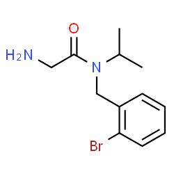 ChemSpider 2D Image | N-(2-Bromobenzyl)-N-isopropylglycinamide | C12H17BrN2O