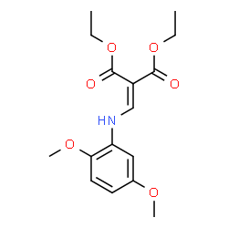 ChemSpider 2D Image | Diethyl {[(2,5-dimethoxyphenyl)amino]methylene}malonate | C16H21NO6