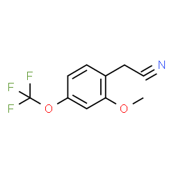 ChemSpider 2D Image | 2-Methoxy-4-(trifluoromethoxy)benzyl cyanide | C10H8F3NO2