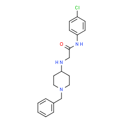 ChemSpider 2D Image | N~2~-(1-Benzyl-4-piperidinyl)-N-(4-chlorophenyl)glycinamide | C20H24ClN3O