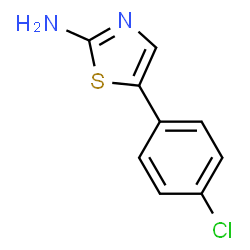 ChemSpider 2D Image | 5-(4-Chlorophenyl)-1,3-thiazol-2-amine | C9H7ClN2S